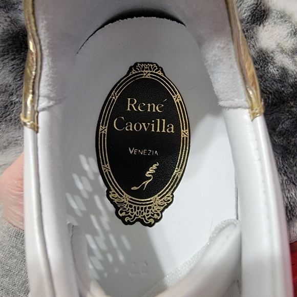 Rene Caovilla Black & White Pearl Sneakers - Picture 13 of 16